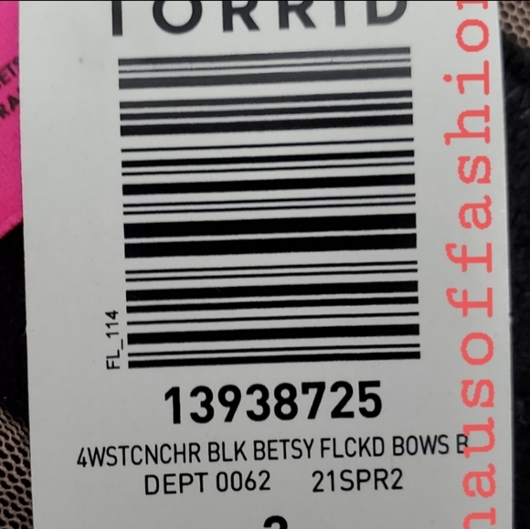 TORRID BETSEY JOHNSON Limited Edition Bralette +Waist Cincher! NWT! - Picture 7 of 8